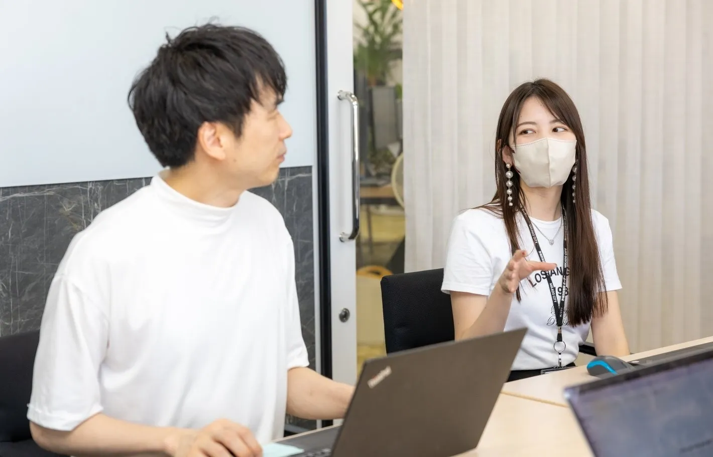 インタビュー風景